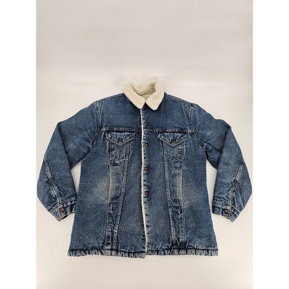 Levi's Other - Vtg Levi's Men's Size 42L  Denim Trucker Jacket San Francisco Red Label Sherpa